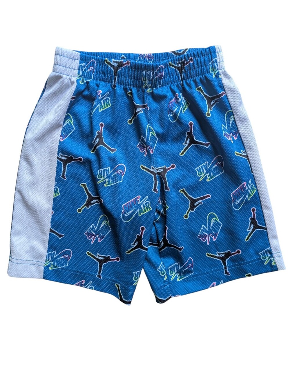 Nike Kids' Blue Air Logo Athletic Shorts
